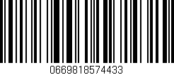 Código de barras (EAN, GTIN, SKU, ISBN): '0669818574433'