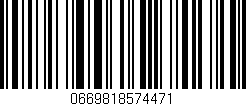 Código de barras (EAN, GTIN, SKU, ISBN): '0669818574471'
