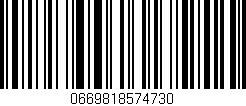 Código de barras (EAN, GTIN, SKU, ISBN): '0669818574730'