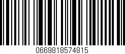Código de barras (EAN, GTIN, SKU, ISBN): '0669818574815'
