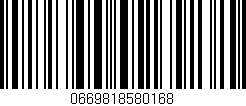 Código de barras (EAN, GTIN, SKU, ISBN): '0669818580168'
