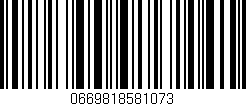 Código de barras (EAN, GTIN, SKU, ISBN): '0669818581073'
