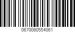 Código de barras (EAN, GTIN, SKU, ISBN): '0670080554061'