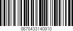 Código de barras (EAN, GTIN, SKU, ISBN): '0670433140910'