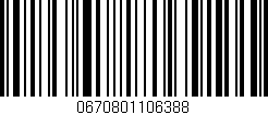 Código de barras (EAN, GTIN, SKU, ISBN): '0670801106388'