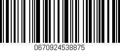 Código de barras (EAN, GTIN, SKU, ISBN): '0670924538875'