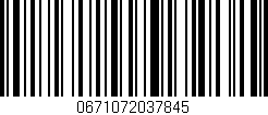 Código de barras (EAN, GTIN, SKU, ISBN): '0671072037845'