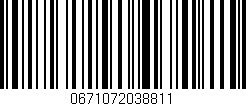 Código de barras (EAN, GTIN, SKU, ISBN): '0671072038811'
