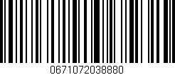Código de barras (EAN, GTIN, SKU, ISBN): '0671072038880'