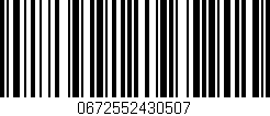 Código de barras (EAN, GTIN, SKU, ISBN): '0672552430507'