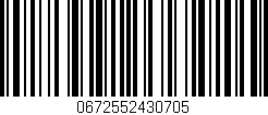 Código de barras (EAN, GTIN, SKU, ISBN): '0672552430705'