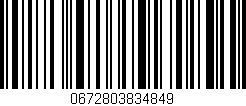 Código de barras (EAN, GTIN, SKU, ISBN): '0672803834849'