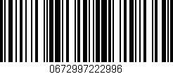 Código de barras (EAN, GTIN, SKU, ISBN): '0672997222996'