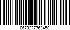 Código de barras (EAN, GTIN, SKU, ISBN): '0673277760450'