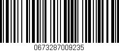 Código de barras (EAN, GTIN, SKU, ISBN): '0673287009235'