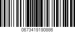 Código de barras (EAN, GTIN, SKU, ISBN): '0673419190886'