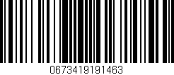 Código de barras (EAN, GTIN, SKU, ISBN): '0673419191463'