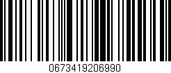 Código de barras (EAN, GTIN, SKU, ISBN): '0673419206990'