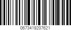 Código de barras (EAN, GTIN, SKU, ISBN): '0673419207621'