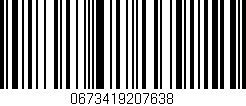Código de barras (EAN, GTIN, SKU, ISBN): '0673419207638'