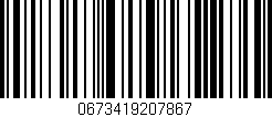 Código de barras (EAN, GTIN, SKU, ISBN): '0673419207867'