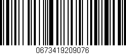 Código de barras (EAN, GTIN, SKU, ISBN): '0673419209076'