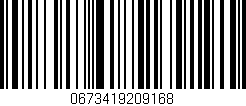 Código de barras (EAN, GTIN, SKU, ISBN): '0673419209168'