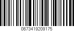 Código de barras (EAN, GTIN, SKU, ISBN): '0673419209175'