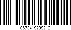 Código de barras (EAN, GTIN, SKU, ISBN): '0673419209212'