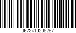 Código de barras (EAN, GTIN, SKU, ISBN): '0673419209267'