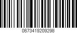 Código de barras (EAN, GTIN, SKU, ISBN): '0673419209298'