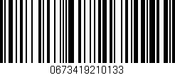 Código de barras (EAN, GTIN, SKU, ISBN): '0673419210133'
