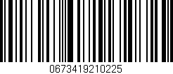 Código de barras (EAN, GTIN, SKU, ISBN): '0673419210225'