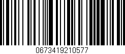 Código de barras (EAN, GTIN, SKU, ISBN): '0673419210577'