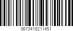Código de barras (EAN, GTIN, SKU, ISBN): '0673419211451'