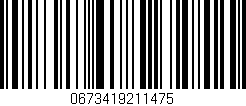 Código de barras (EAN, GTIN, SKU, ISBN): '0673419211475'