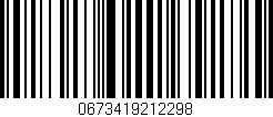 Código de barras (EAN, GTIN, SKU, ISBN): '0673419212298'