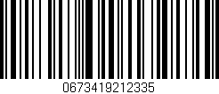 Código de barras (EAN, GTIN, SKU, ISBN): '0673419212335'