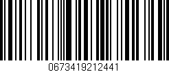 Código de barras (EAN, GTIN, SKU, ISBN): '0673419212441'
