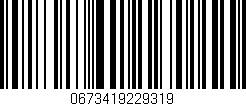Código de barras (EAN, GTIN, SKU, ISBN): '0673419229319'