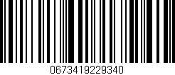 Código de barras (EAN, GTIN, SKU, ISBN): '0673419229340'
