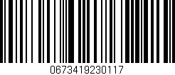 Código de barras (EAN, GTIN, SKU, ISBN): '0673419230117'