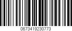 Código de barras (EAN, GTIN, SKU, ISBN): '0673419230773'