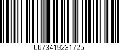 Código de barras (EAN, GTIN, SKU, ISBN): '0673419231725'