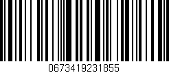 Código de barras (EAN, GTIN, SKU, ISBN): '0673419231855'