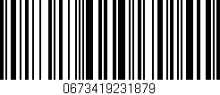 Código de barras (EAN, GTIN, SKU, ISBN): '0673419231879'