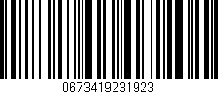 Código de barras (EAN, GTIN, SKU, ISBN): '0673419231923'