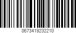 Código de barras (EAN, GTIN, SKU, ISBN): '0673419232210'