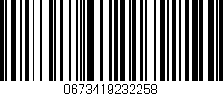 Código de barras (EAN, GTIN, SKU, ISBN): '0673419232258'
