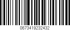 Código de barras (EAN, GTIN, SKU, ISBN): '0673419232432'